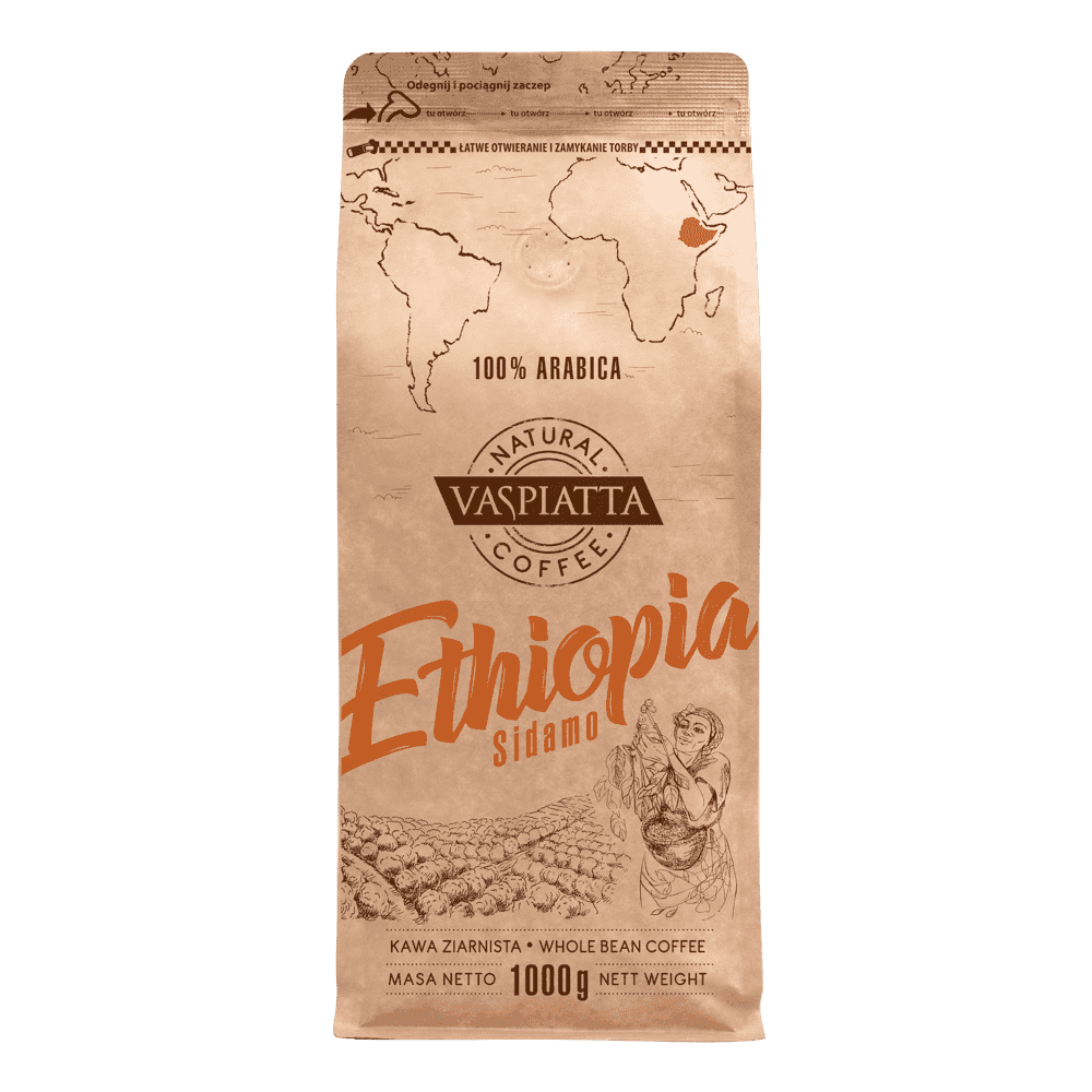 Kawa Ziarnista Vaspiatta Natural Ethiopia 1kg 