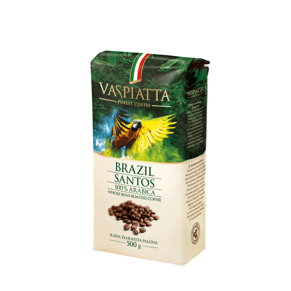 Kawa Ziarnista Vaspiatta Brazil Santos 500g