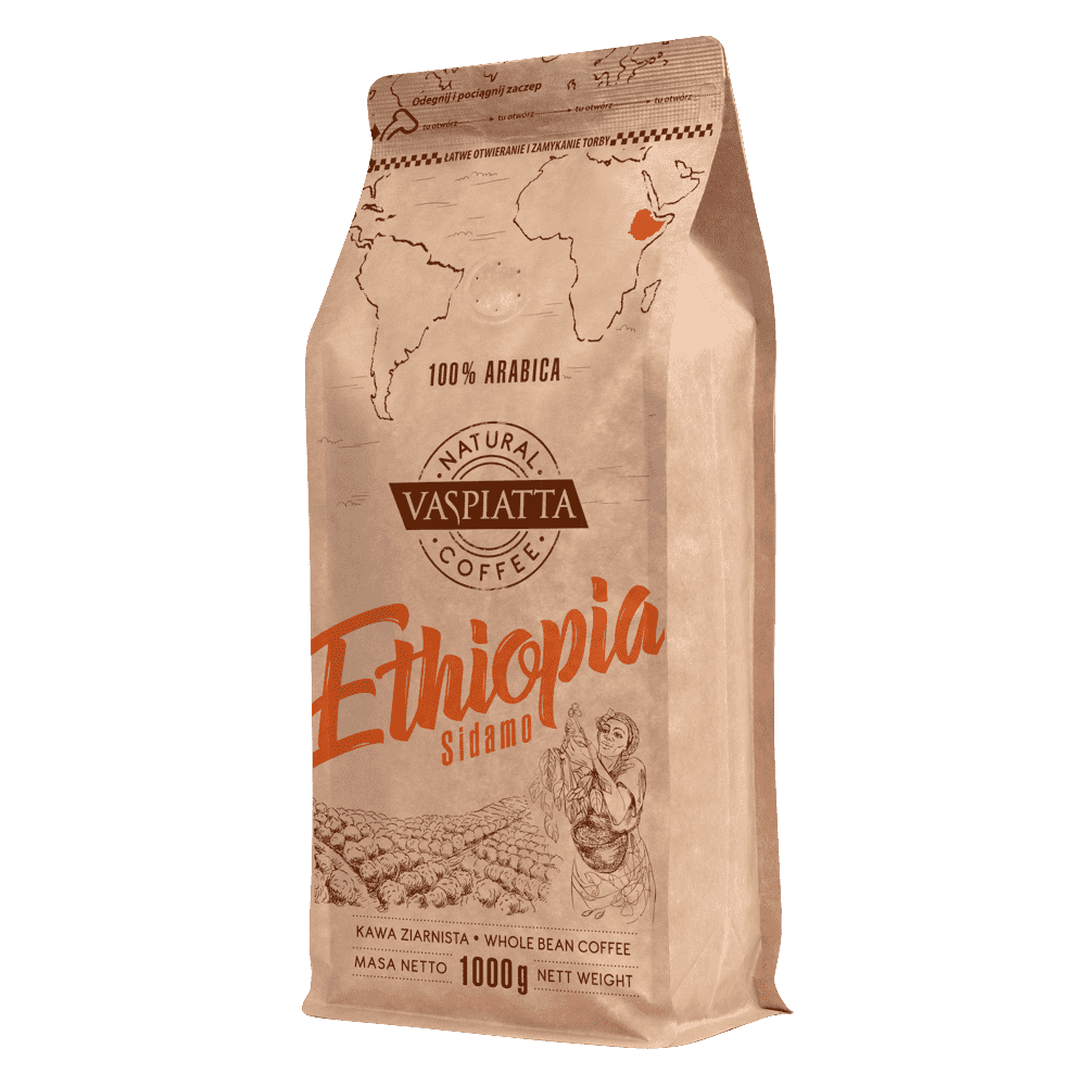 Kawa Ziarnista Vaspiatta Natural Ethiopia 1kg 