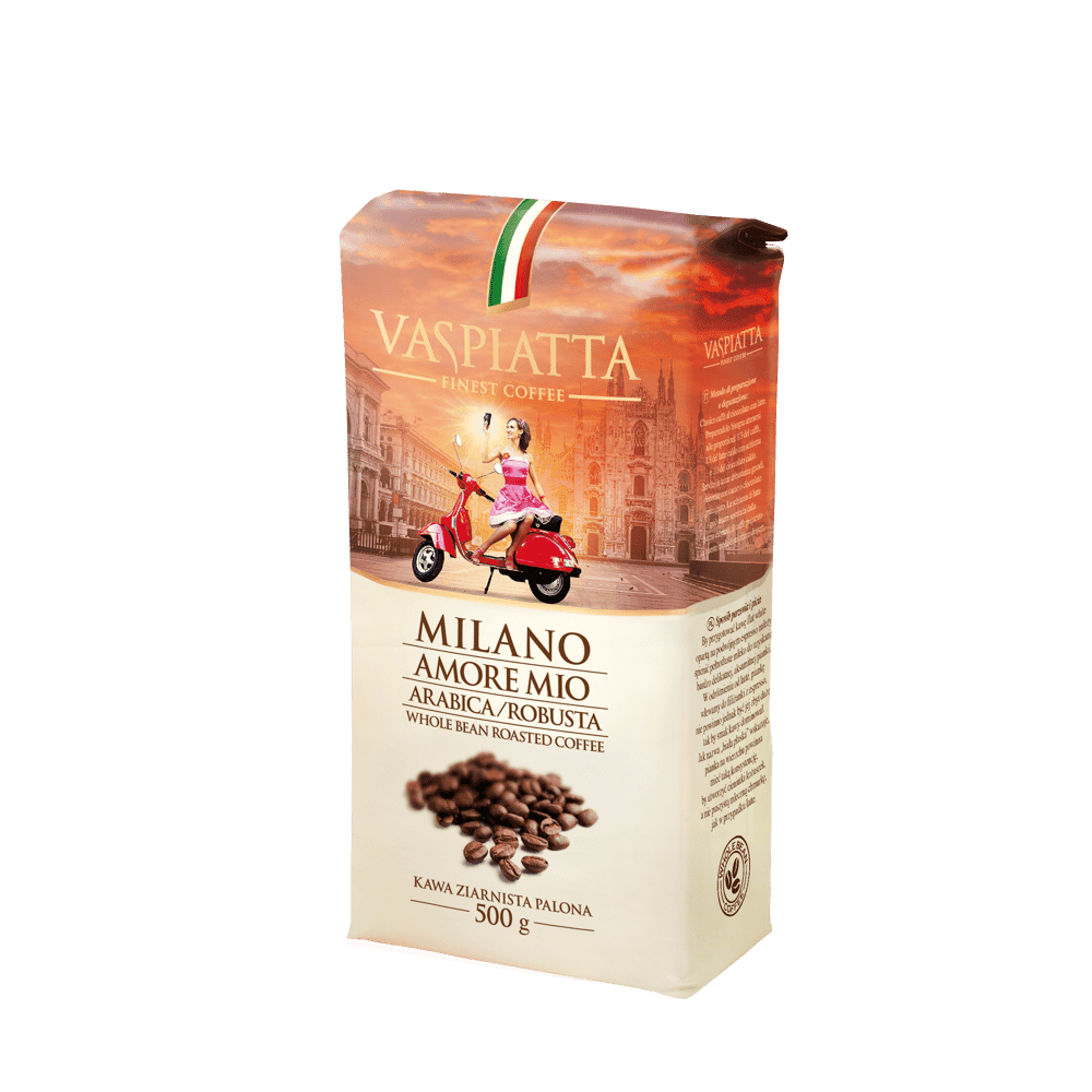 Kawa Ziarnista Vaspiatta Milano Amore Mio 500g