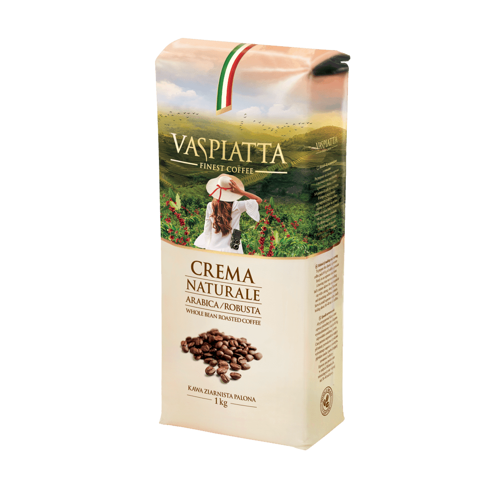 KAWA ZIARNISTA VASPIATTA CREMA NATURALE 1 KG