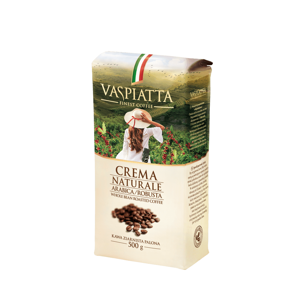 KAWA ZIARNISTA VASPIATTA CREMA NATURALE 500g